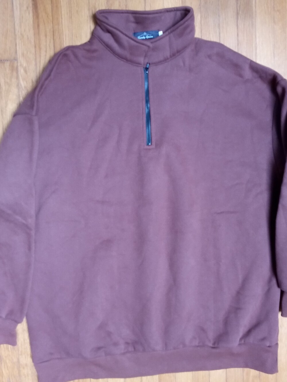 Brown/Mauve Half-Zip Sweatshirt